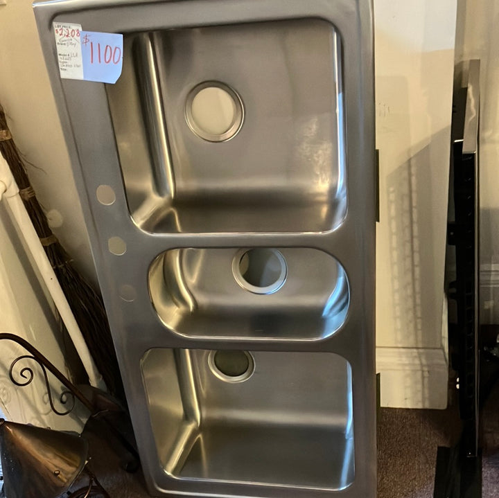 Elkay LGR43223 Lustertone Classic 43" Stainless Steel Kitchen Sink DISPLAY MODEL
