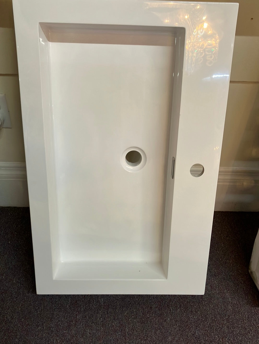 Fresco Livello 30 in. Drop-In Acrylic Bathroom Sink in White with Integrated Bowl DISPLAY MODEL