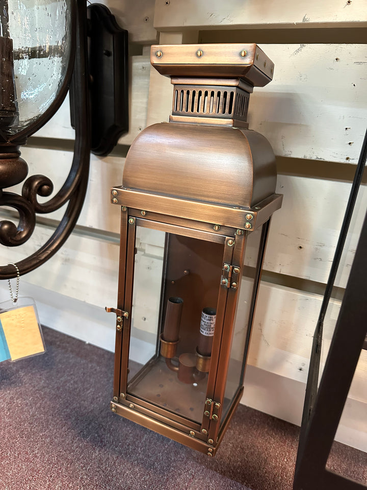 MINKA-LAVERY 9071-264 BRASS OUTDOOR LIGHT MANHATTAN COPPER ONLY ONE DISPLAY MODEL