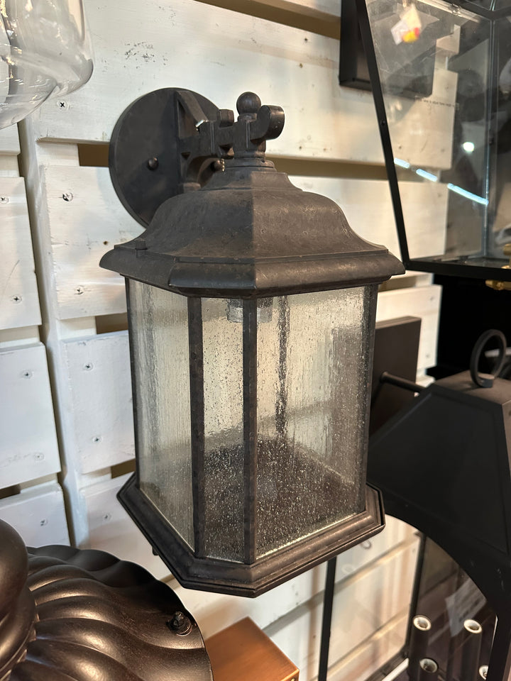 Kent traditional 1-light outdoor exterior large uplight wall lantern sconce in oxford bronze finish (84532-746) DISPLAY MODEL