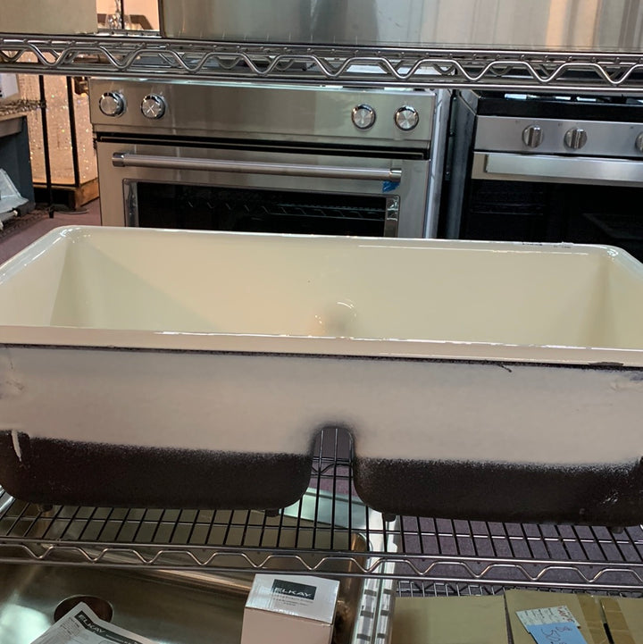 KOHLER 5312-0 Iron/Tones Kitchen Sink, biscuit DISPLAY MODEL