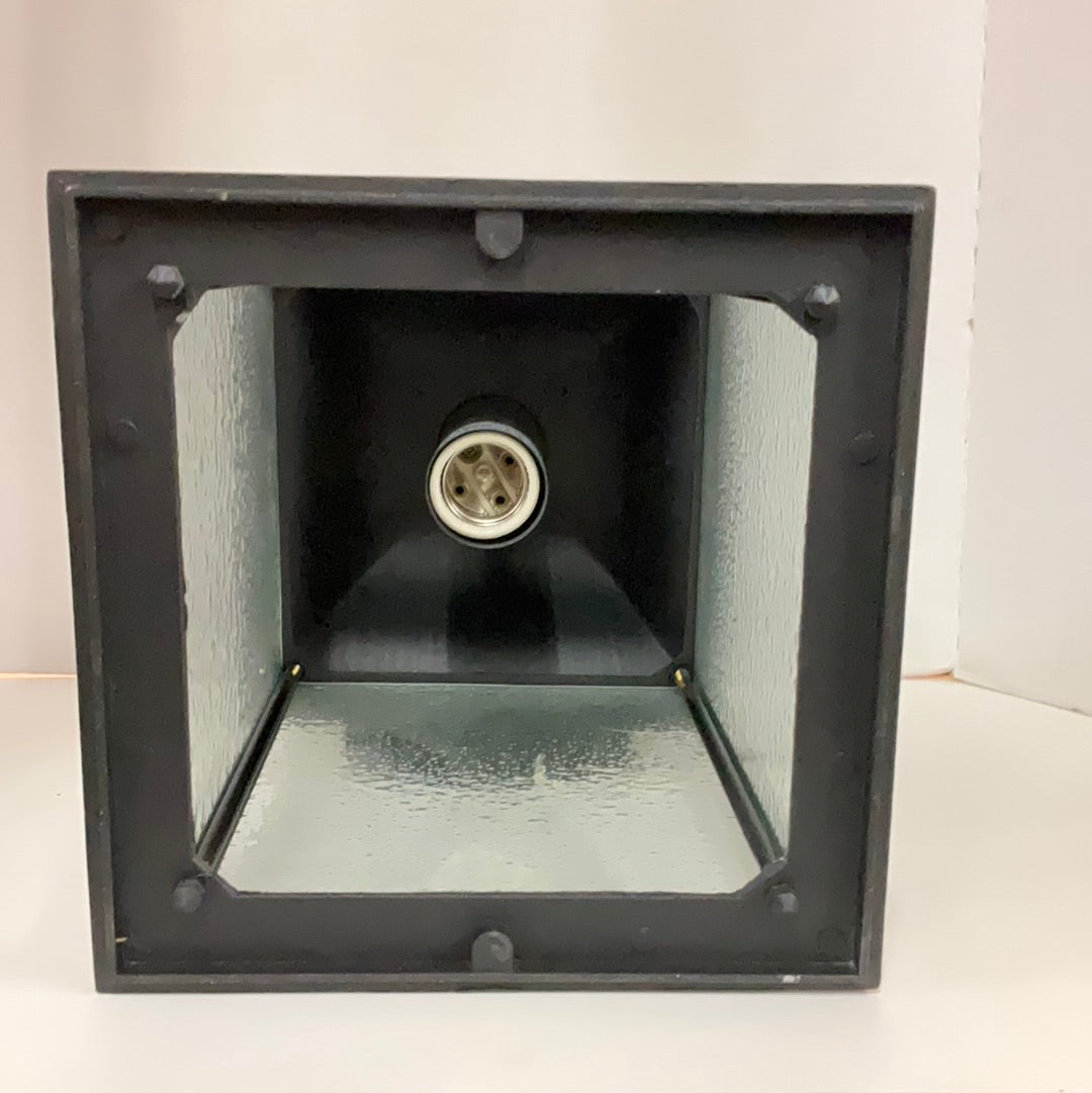 Maxim SENATOR 15.5" M1056BK Black/Seedy glass 15” OUTDOOR wall sconce DISPLAY MODEL