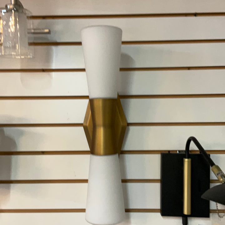 WAC Lighting WS-30018AB Locke LED 5 inch Aged Brass Bath Vanity & Wall Light DISPLAY MODEL