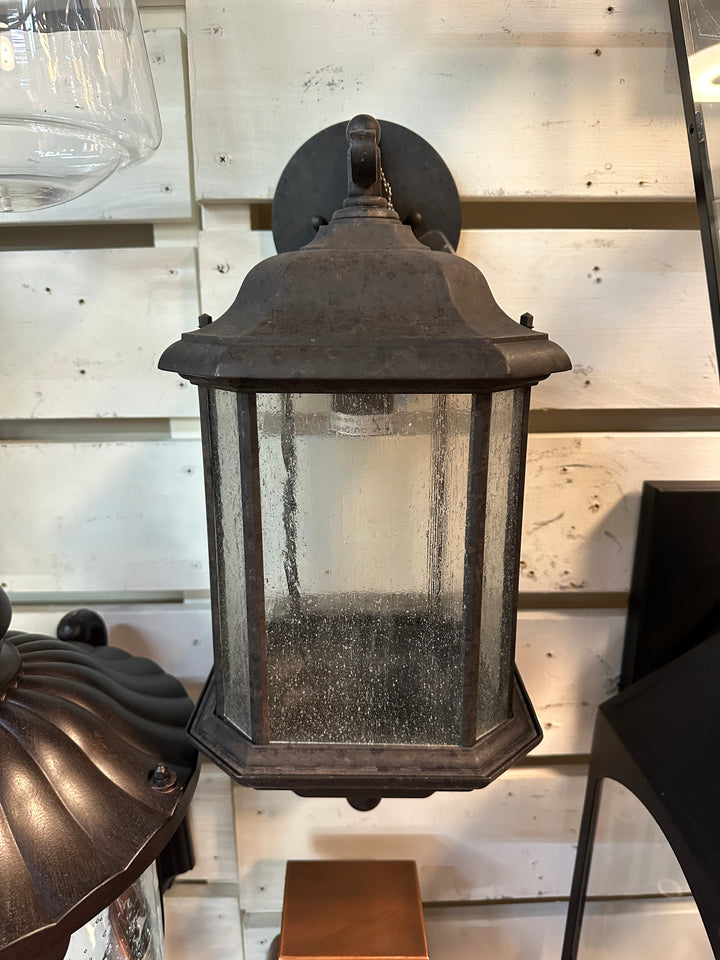 Kent traditional 1-light outdoor exterior large uplight wall lantern sconce in oxford bronze finish (84532-746) DISPLAY MODEL