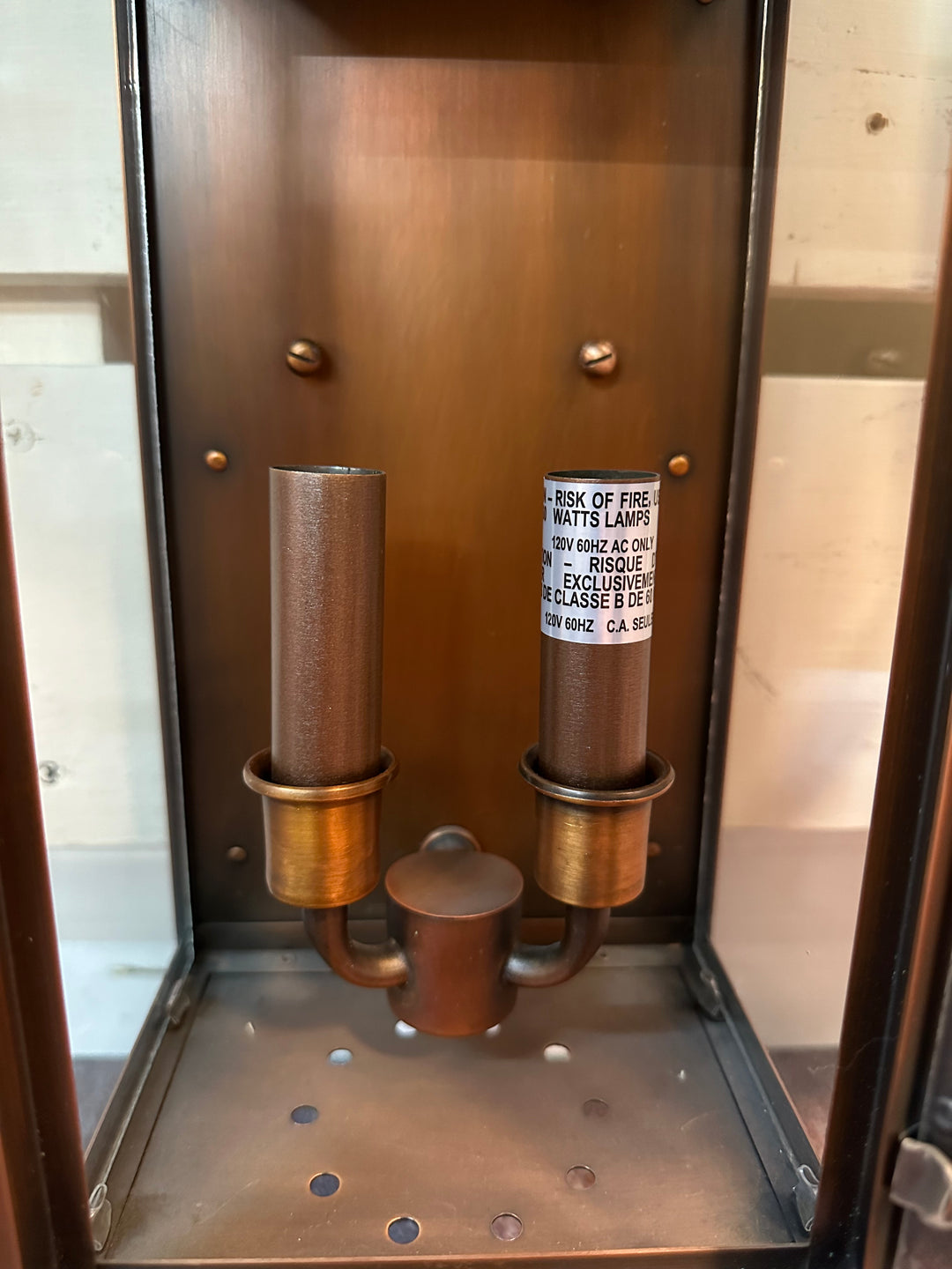 MINKA-LAVERY 9071-264 BRASS OUTDOOR LIGHT MANHATTAN COPPER ONLY ONE DISPLAY MODEL