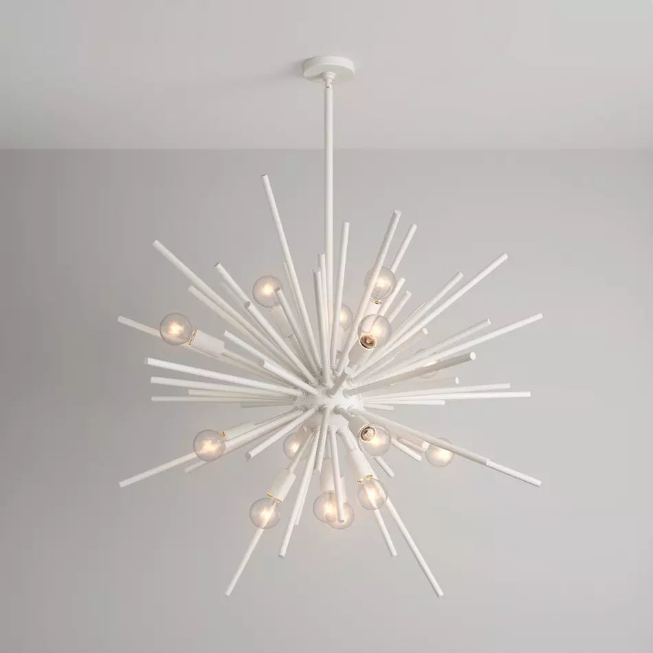 SIGNATURE HARDWARE Bessell 15-Light Pendant SHPL3545MW MATTE WHITE