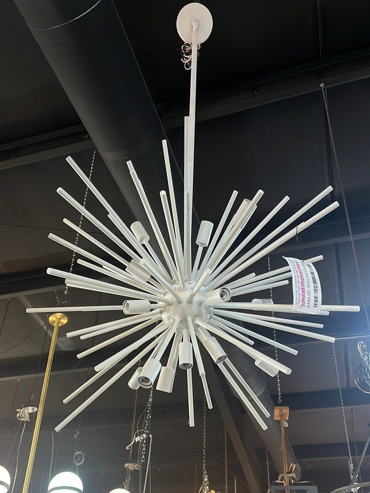SIGNATURE HARDWARE Bessell 15-Light Pendant SHPL3545MW MATTE WHITE