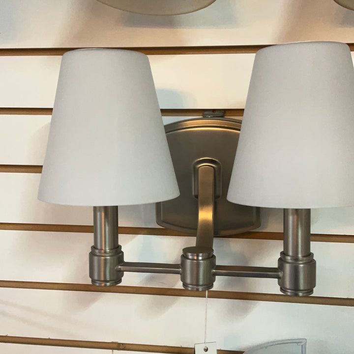 Feiss Leddington VS22302SN LED 2 Light Bathroom Vanity Light SATIN NICKEL DISPLAY MODEL