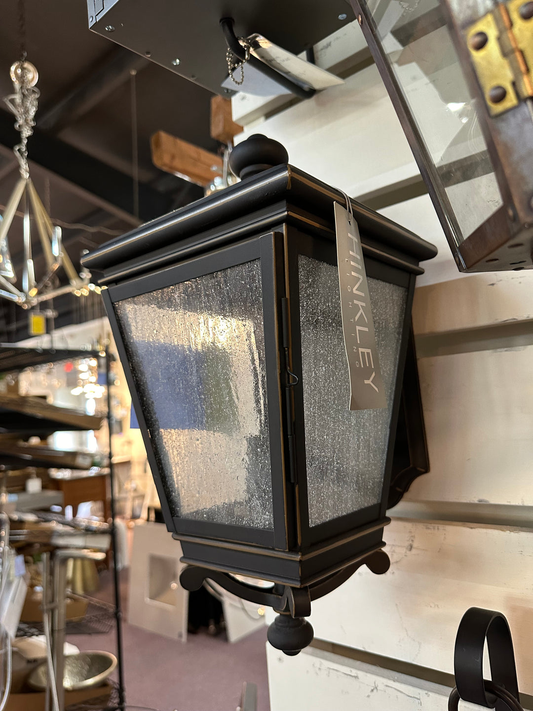 Hinkley Lighting Lincoln Medium Wall Mount Lantern Oil Rubbed Bronze 2464OZ 17" DISPLAY MODEL