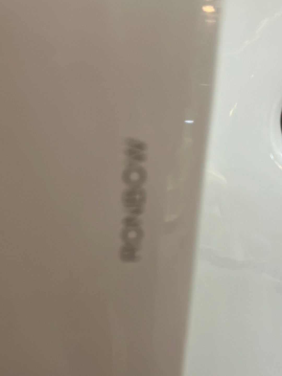 Ronbow RON217737-8-WH Ceramic White Rectangle Lavatory Sink with Overflow DISPLAY MODEL