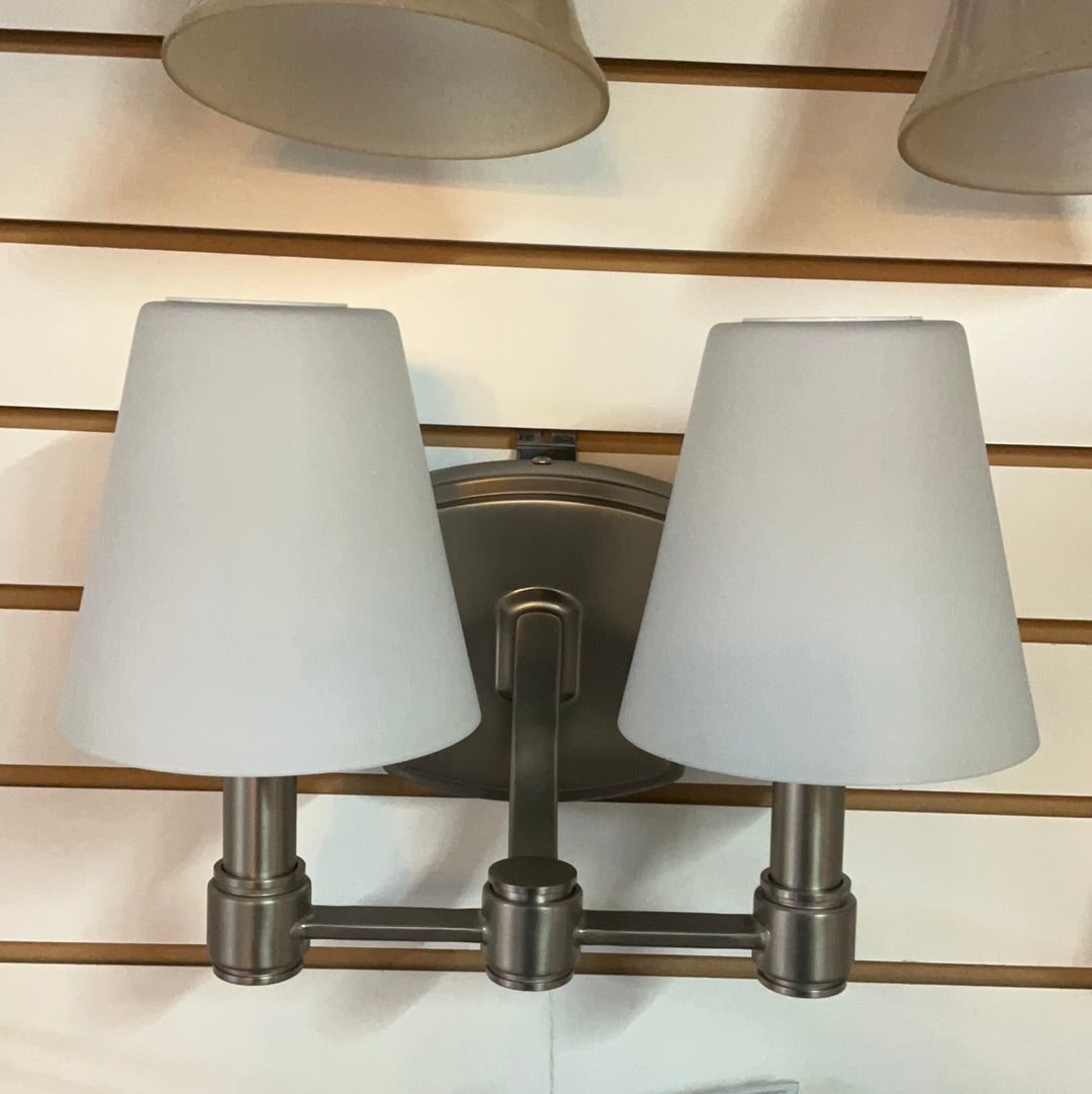 Feiss Leddington VS22302SN LED 2 Light Bathroom Vanity Light SATIN NICKEL DISPLAY MODEL