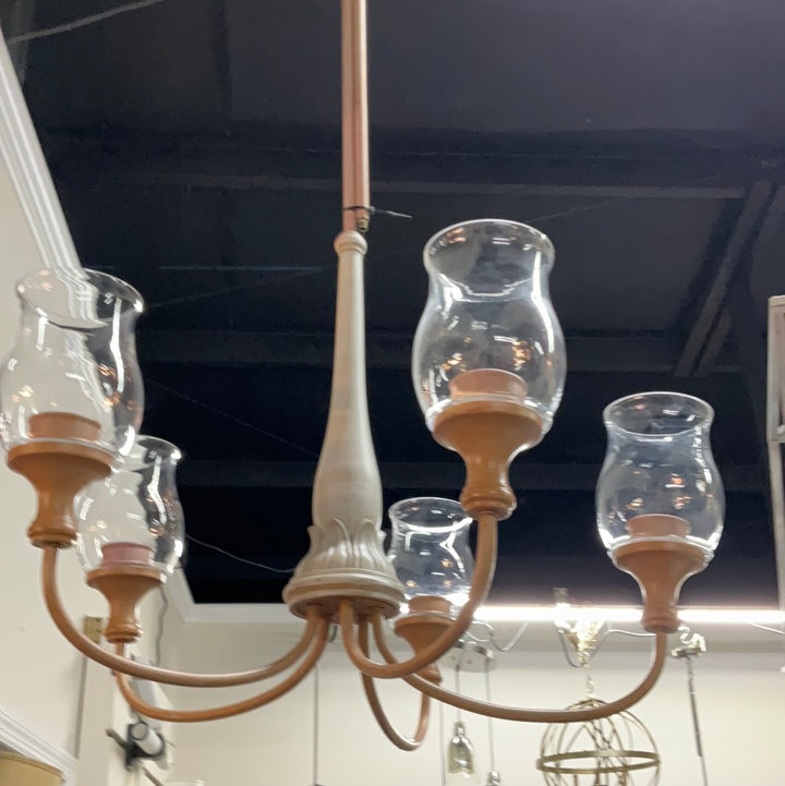 Kichler 52468WMP Homestead Melisch Adobe Cream Chandelier Ceiling Light, Melis 5 Light 27 in DISPLAY MODEL