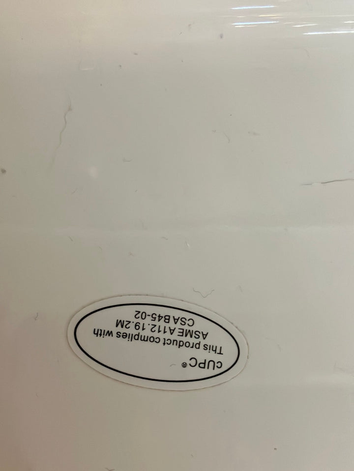 Ronbow RON217737-8-WH Ceramic White Rectangle Lavatory Sink with Overflow DISPLAY MODEL