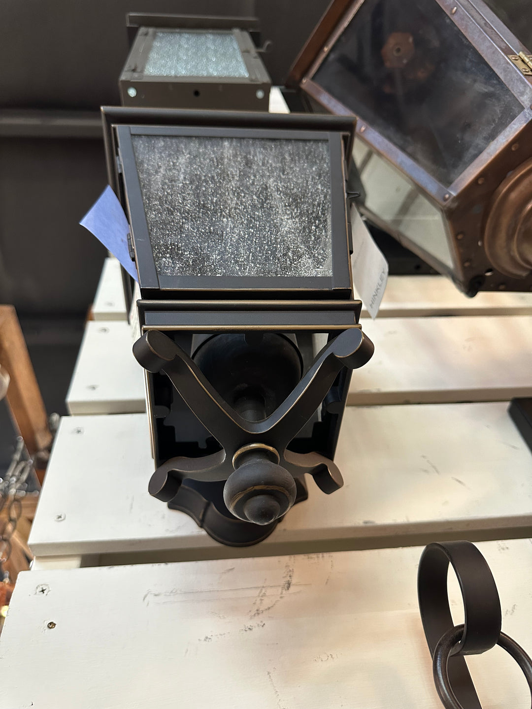 Hinkley Lighting Lincoln Medium Wall Mount Lantern Oil Rubbed Bronze 2464OZ 17" DISPLAY MODEL