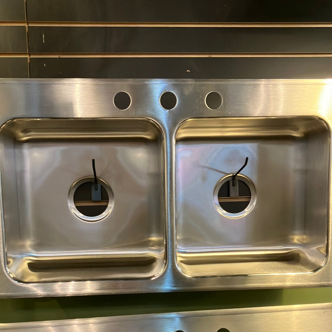 Just Manufacturing DL-1933-A-GR Standard Depth Ledge Drop-In Sink Special Size 33x19" DISPLAY MODEL