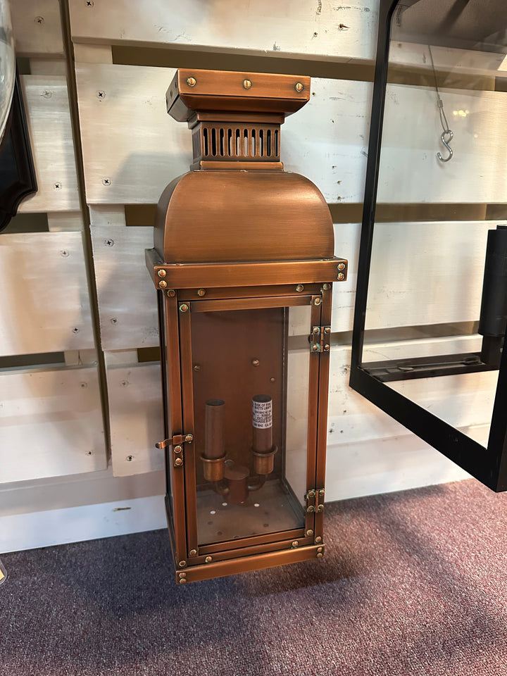MINKA-LAVERY 9071-264 BRASS OUTDOOR LIGHT MANHATTAN COPPER ONLY ONE DISPLAY MODEL