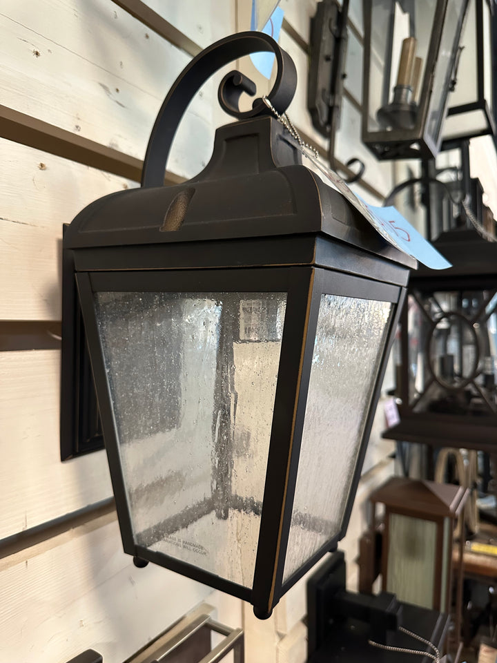 Great outdoors 17” Marquee Outdoor Wall Light  72481-143 Bronze DISPLAY MODEL