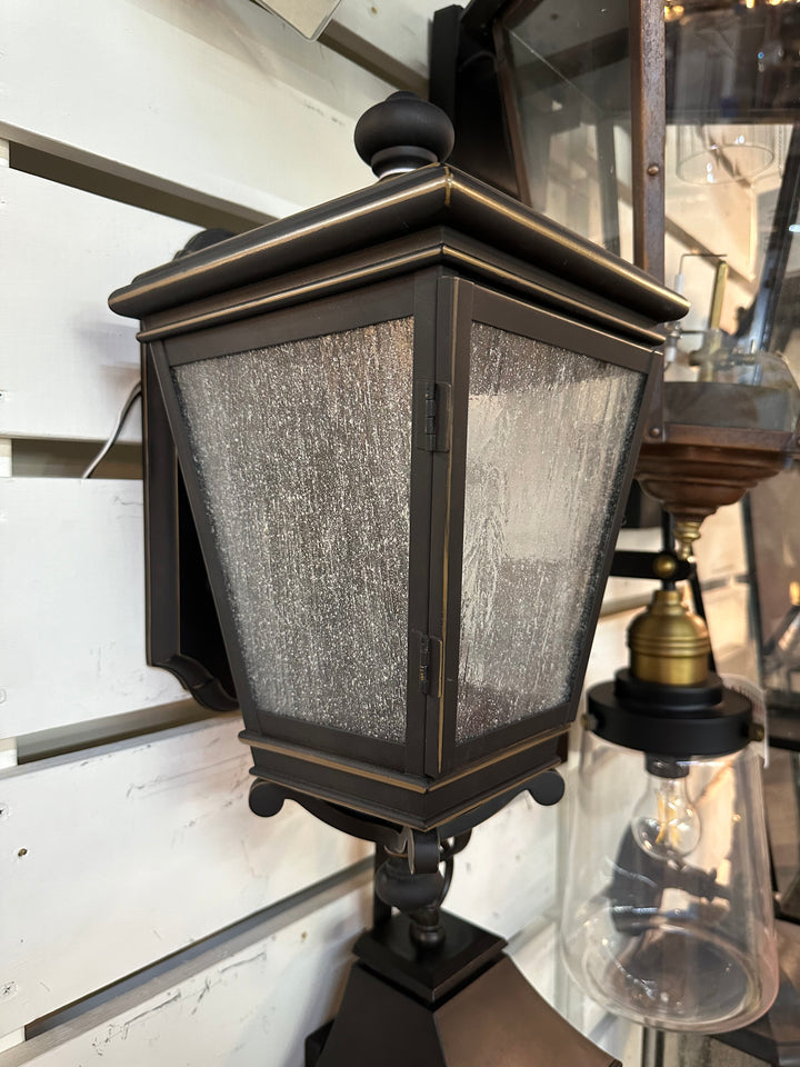 Hinkley Lighting Lincoln Medium Wall Mount Lantern Oil Rubbed Bronze 2464OZ 17" DISPLAY MODEL