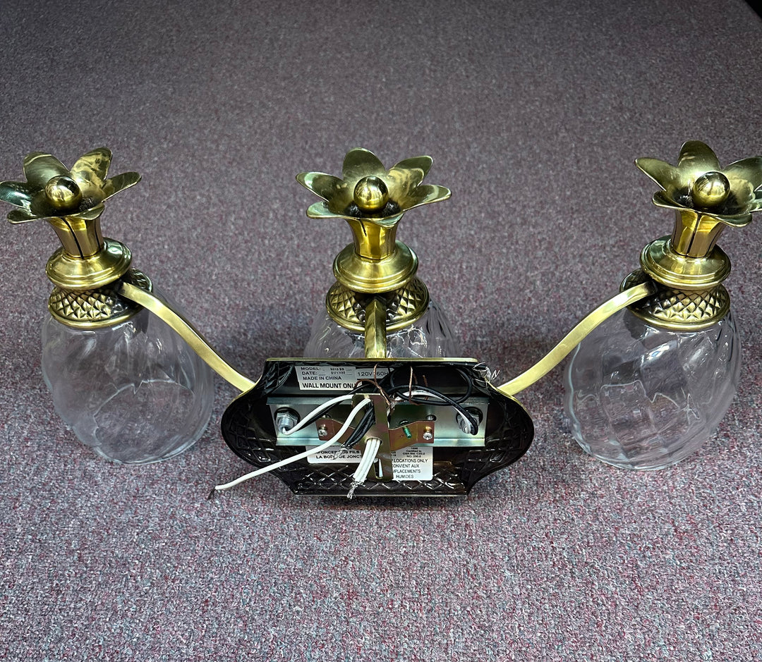 HINKLEY Plantation LED 21 inch Burnished Brass Vanity Light Wall Light 5313BB DISPLAY MODEL