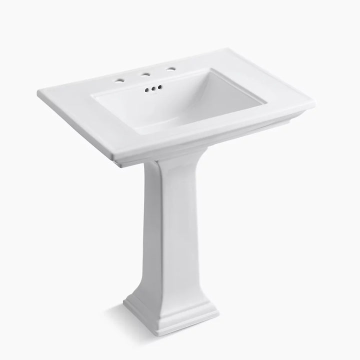 Kohler Memoirs Stately 30-3/4" rectangular pedestal bathroom sink  K-2268-8-0