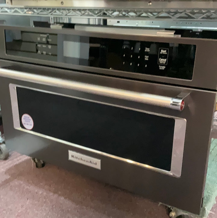KitchenAid KMBP100EBS KitchenAid 30" Built In Microwave Oven with Convection Cooking - Black Stainless Steel DISPLAY MODEL