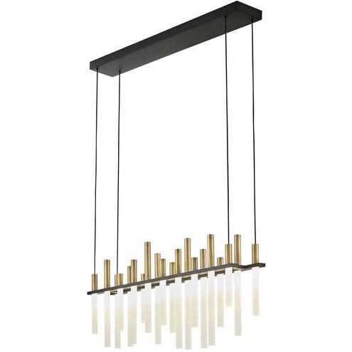 Fredrick Ramond ECHO LED Linear Pendant FR30705BLK Blemished DISPLAY MODEL