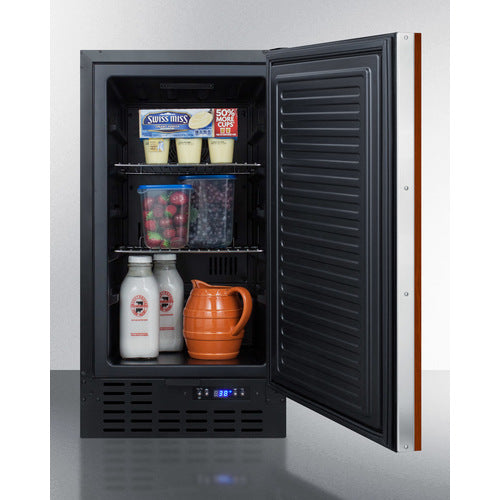 Summit 18" Wide Built-In All-Refrigerator (Panel Not Included) FB1843BIF DISPLAY MODEL