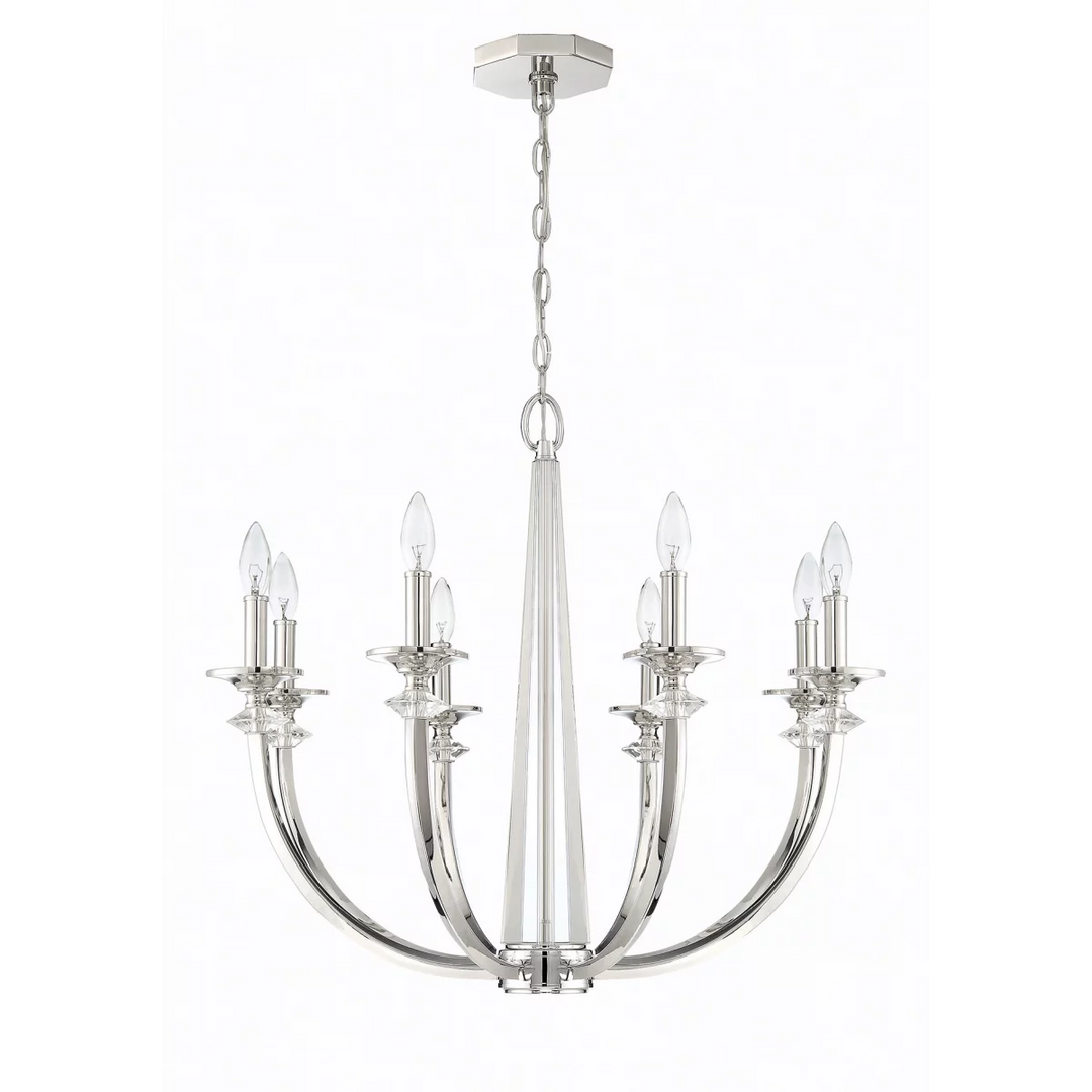 Park Harbor Carrs Hill 8 Light 26-3/4" Wide Chandelier Model: PHHL6438PNE DISPLAY MODEL