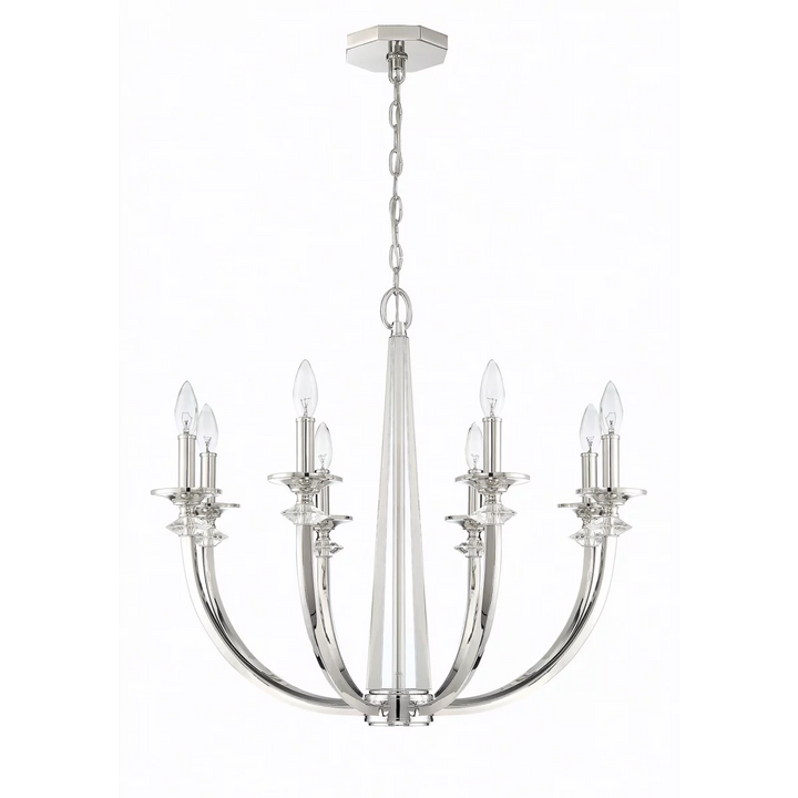 Park Harbor Carrs Hill 8 Light 26-3/4" Wide Chandelier Model: PHHL6438PNE DISPLAY MODEL
