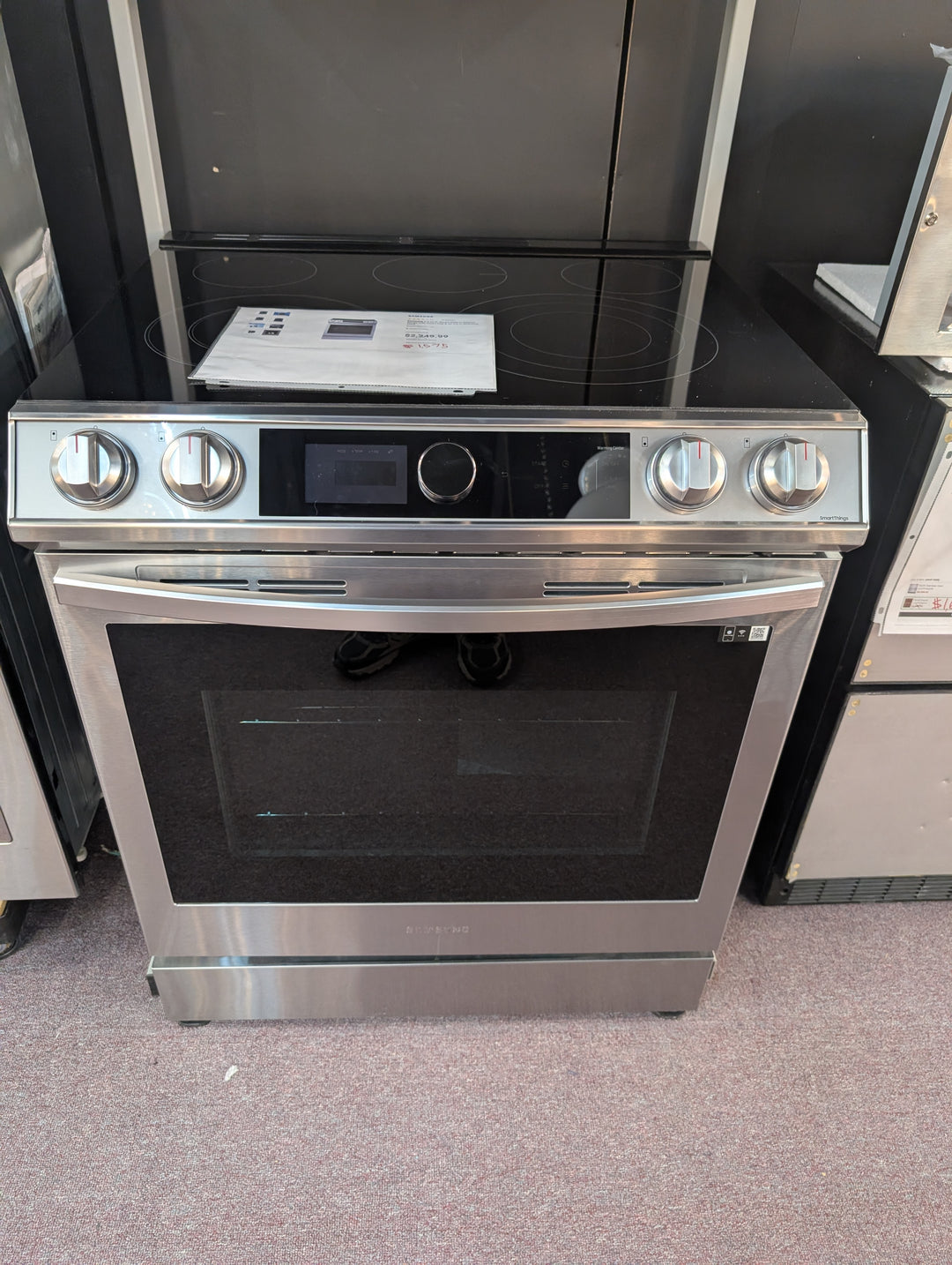 Samsung NE63T8711SS
30 Inch Slide-In Electric Smart Range *NEW DISPLAY