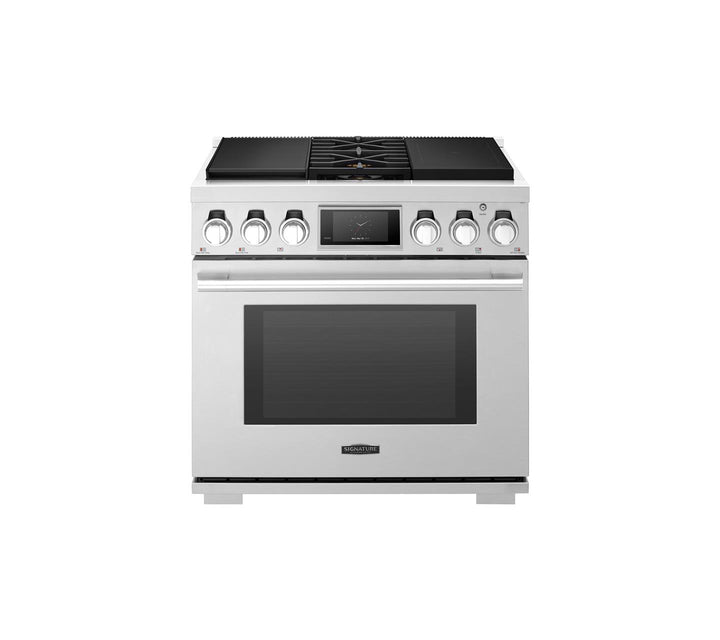 Signature Kitchen Suite Pro 36 Inch Slide In Dual Fuel Range with Sous Vide and Induction SKSDR360SIS NEW DISPLAY MODEL