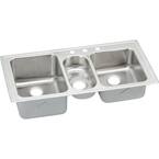 Elkay LGR43223 Lustertone Classic 43" Stainless Steel Kitchen Sink DISPLAY MODEL