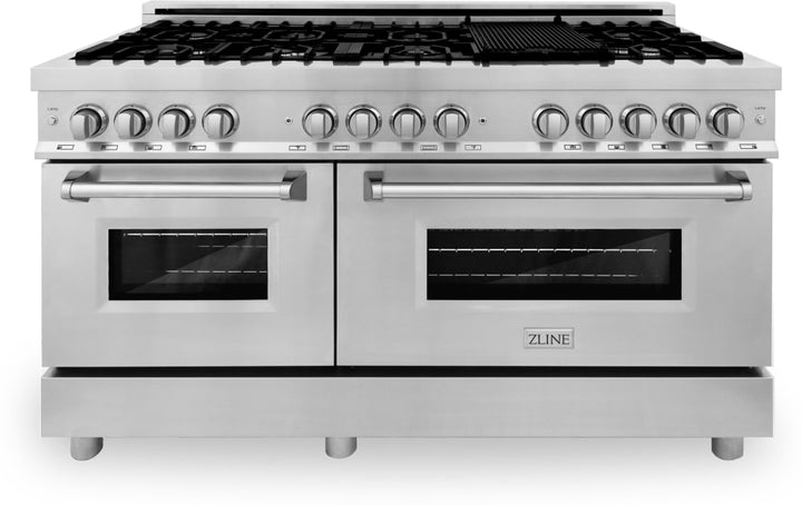ZLINE RA60
60 Inch Pro-Style Double Oven Dual Fuel Range with 9 Sealed Burners *NEW DISPLAY