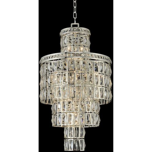 Kalco Kasturi 18" Wide Waterfall Chandelier with Firenze Crystal 033250-014-FR001 DISPLAY MODEL