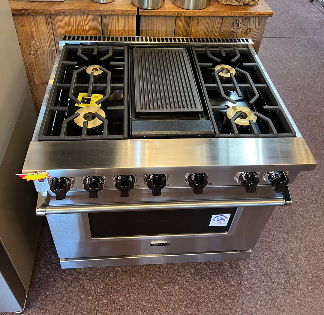 Viking 7 Series  VDR73624GSS
36 Inch Freestanding Dual Fuel Range *NEW DISPLAY
