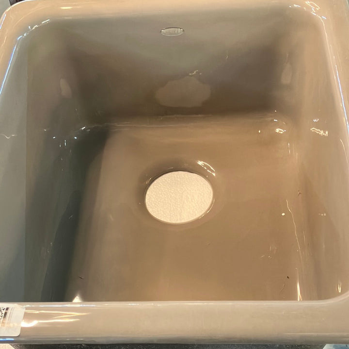 KOHLER K-6584-96 Iron/Tones Self-Rimming Undercounter Kitchen Sink, Cashmere