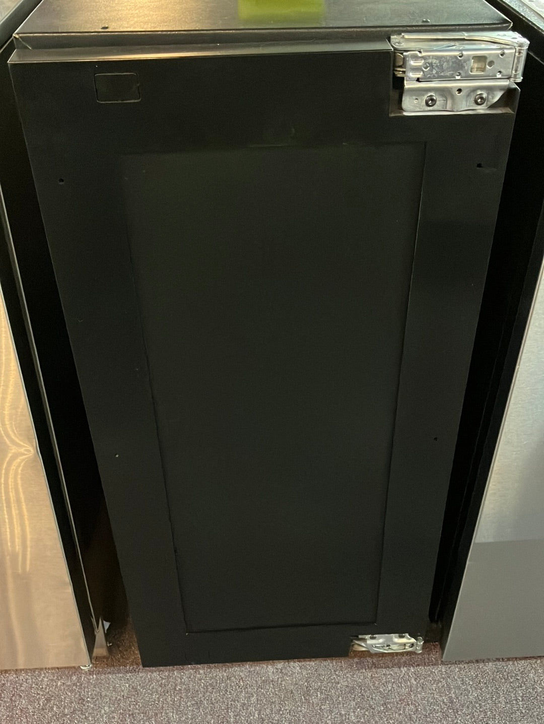 U-Line 1 Class UHNP315IS01A 15 Inch Nugget Ice Machine with LED Lighting Eco FriendlyDigital Controls, Interior Water Dispenser, Soft Close Door and Black Interior: Panel Ready, Factory Installed Pump, Right Hinge