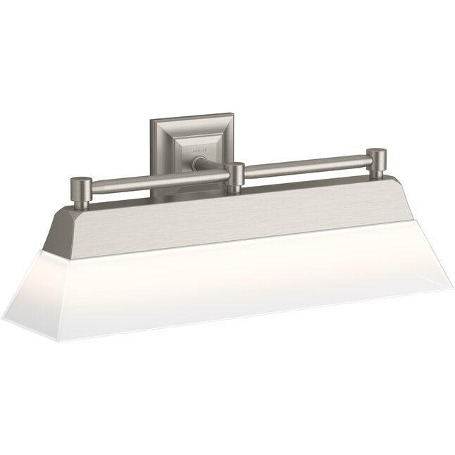 Kohler K-2369 Memoirs 24.19-in W 1-Light Brushed Nickel LED Wall Sconce DISPLAY MODEL