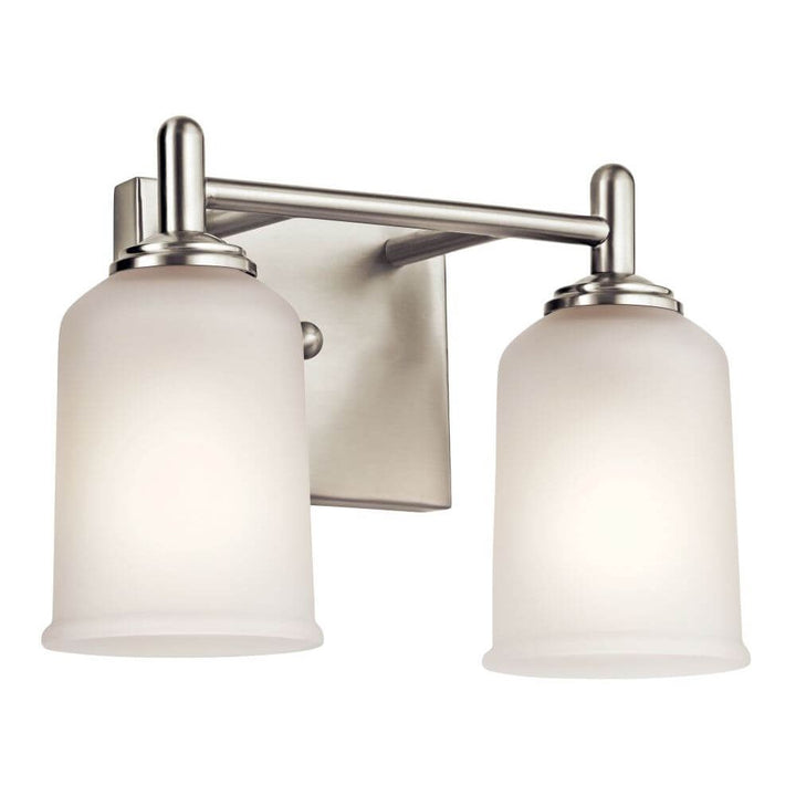 Kichler 45573NI Shailene 2 Light 13 Inch Bath Light In Brushed Nickel DISPLAY MODEL