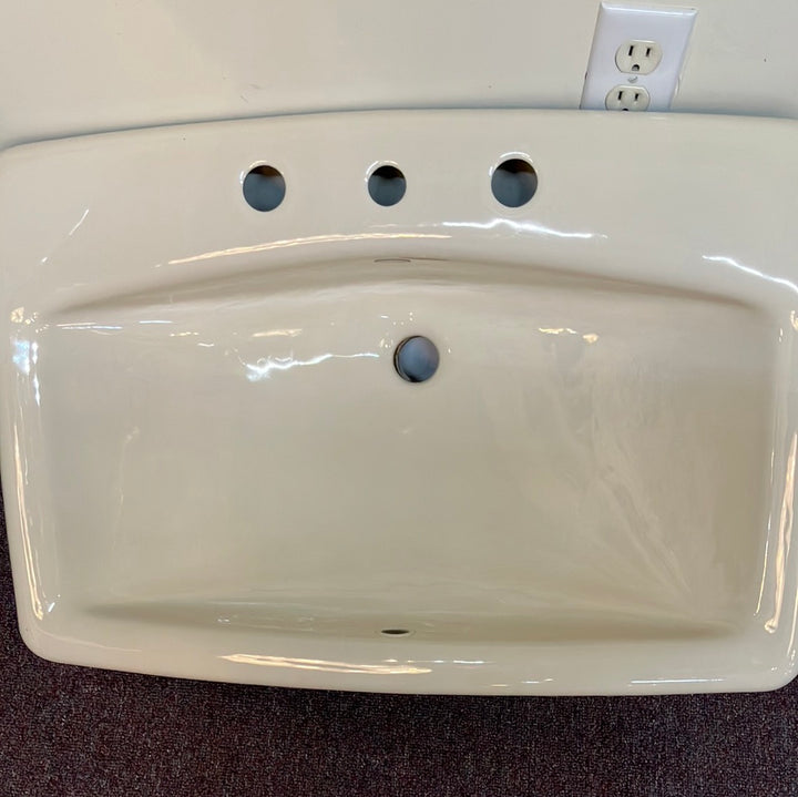Kohler K-2885-8-47 Man's Lav drop in bathroom sink, Almond Finish