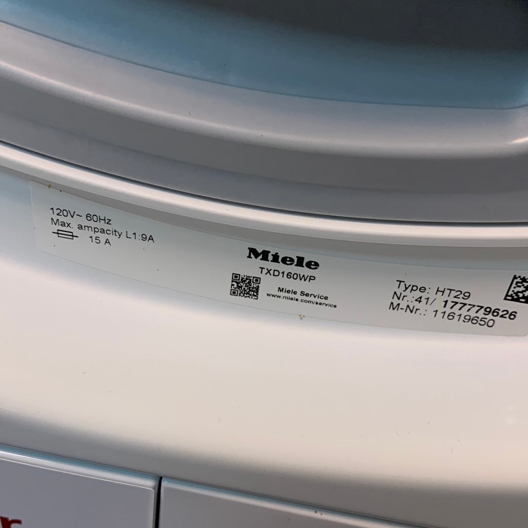 Miele Classic T1 Series TXD160WP 24 Inch Smart Heat Pump Dryer BLEMISHED DISPLAY MODEL