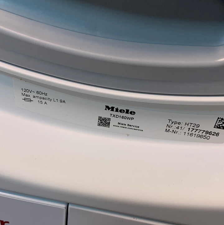 Miele Classic T1 Series TXD160WP 24 Inch Smart Heat Pump Dryer BLEMISHED DISPLAY MODEL