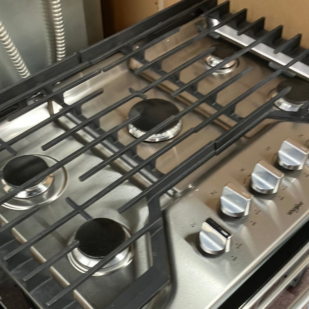 Whirlpool WCG97US0HS LOANER UNIT WITH BLEMISHES 30 Inch Gas Cooktop with 5 Sealed Burners