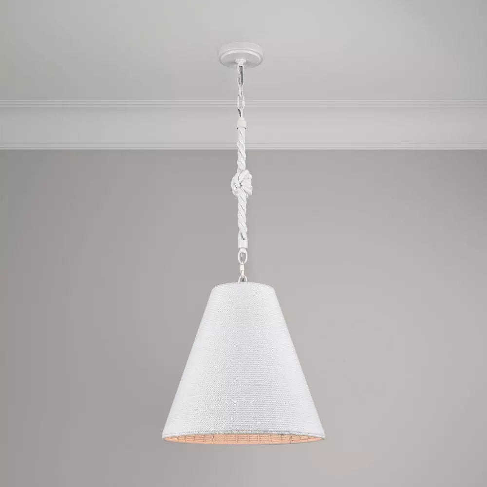 Signature Hardware Lodelle * PAIR Rope pendant light SHPL3561MW