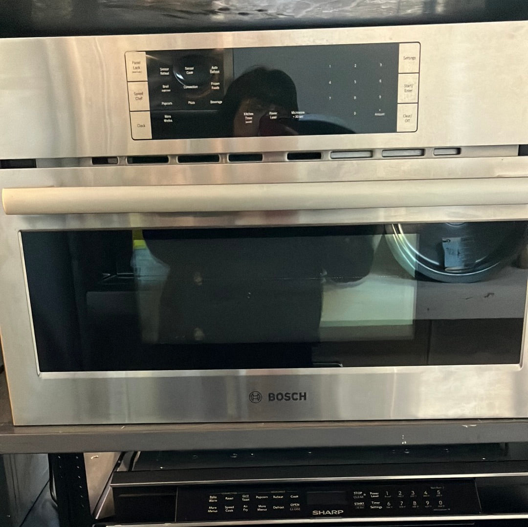 Bosch 800 Series HMC80252UC 30 Inch Speed Oven with 1.6 cu. ft. Capacity STAINLESS STEEL NEW DISPLAY