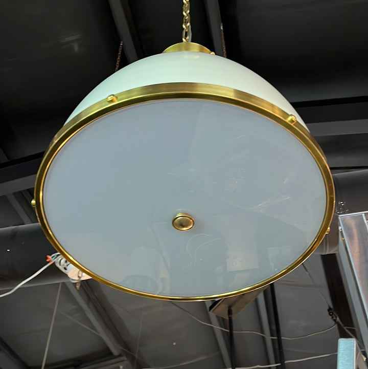 Hudson Valley Lighting Painted No. 3 2 Light 16" Wide Pendant PO#: 1004378 ITEM: MDS361-AGB/UW DATE: 2021-3