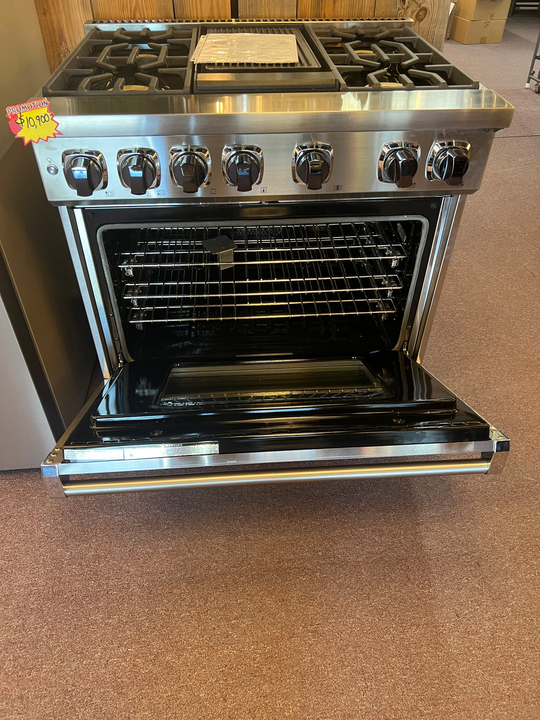 Viking 7 Series  VDR73624GSS
36 Inch Freestanding Dual Fuel Range *NEW DISPLAY