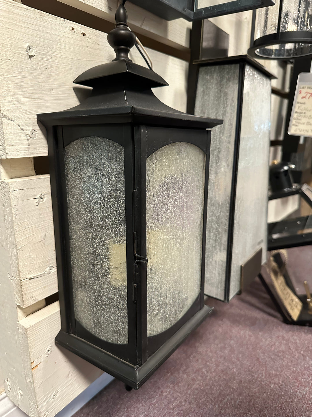 Generation Lighting - SMALL BLEMISH  OL2601ORB - Feiss Lighting-Market Square-Wall Mount Lantern in Traditional Style-6.75 Inch Wide by 19 Inch High