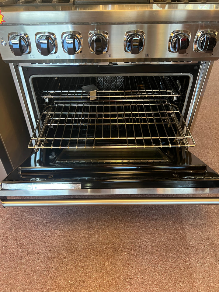 Viking 7 Series  VDR73624GSS
36 Inch Freestanding Dual Fuel Range *NEW DISPLAY