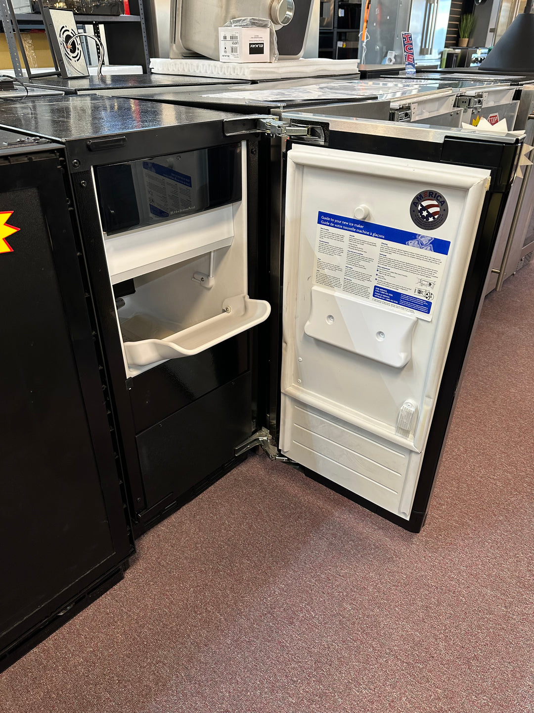 KitchenAid  KUIX335HPS
15 Inch Built-In Undercounter Clear Ice Maker